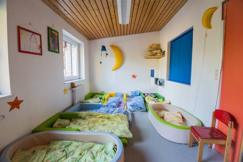 Schlafraum Kindergarten "Kinderarche" Legelshurst